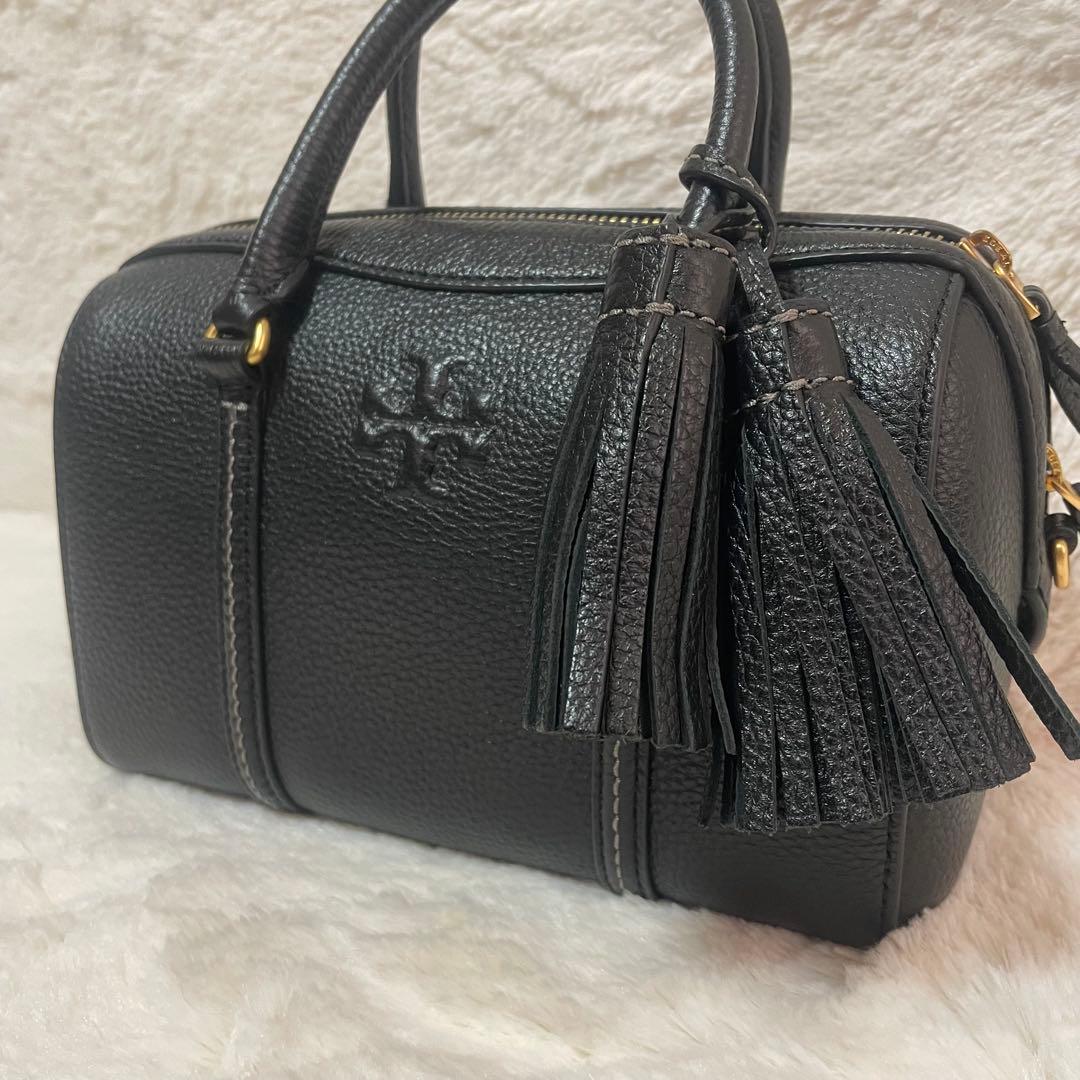 極美品‼️ トリーバーチ　レザー　ミニボストンバッグ　2WAY 黒　ハンドバッグ 楽天市場】TORY BURCH トリーバーチ ミニボストンバッグ 2WAYバッグ