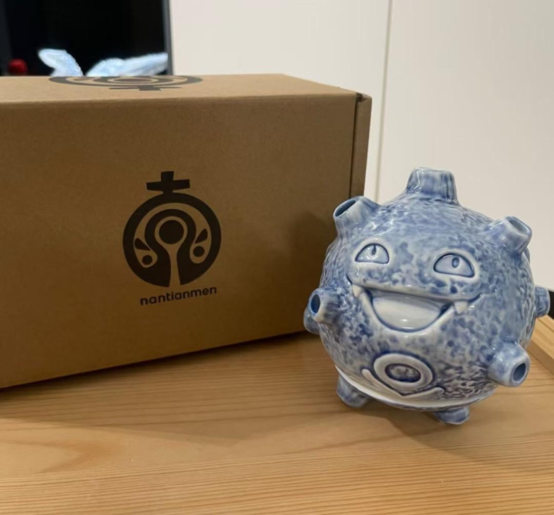 新品 景德鎮限定 ポケモン Pokémon ドガース 香炉 置物 青花瓷器