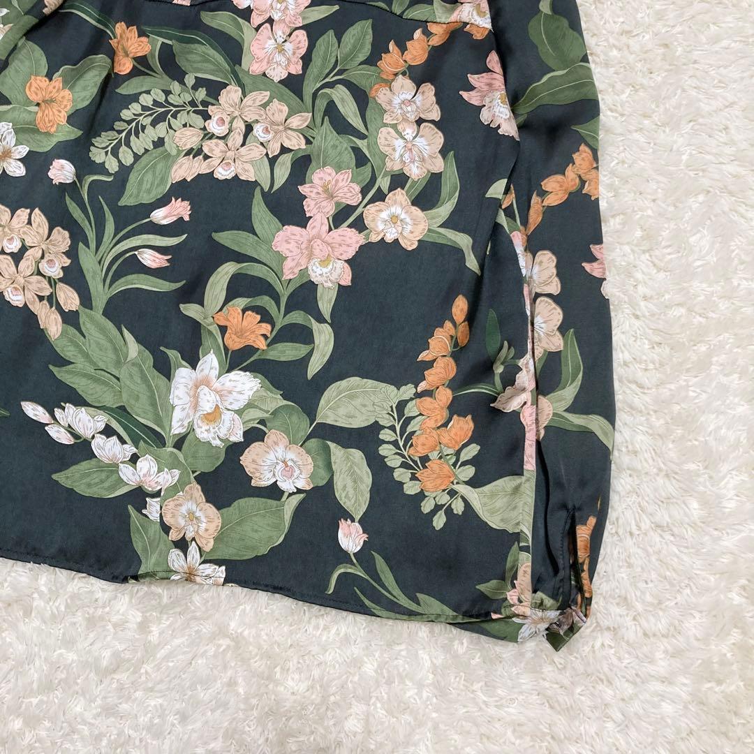 極美品✨ソブ 花柄プリントボウタイブラウス 2.7万 ボタニカル リボン