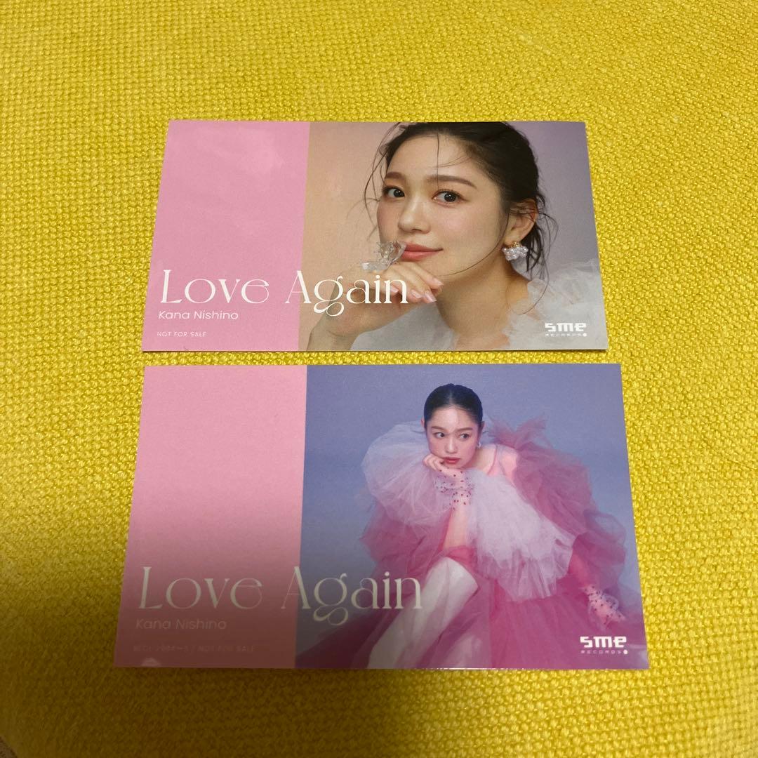 西野カナ カードサイズステッカー2枚 - メルカリ