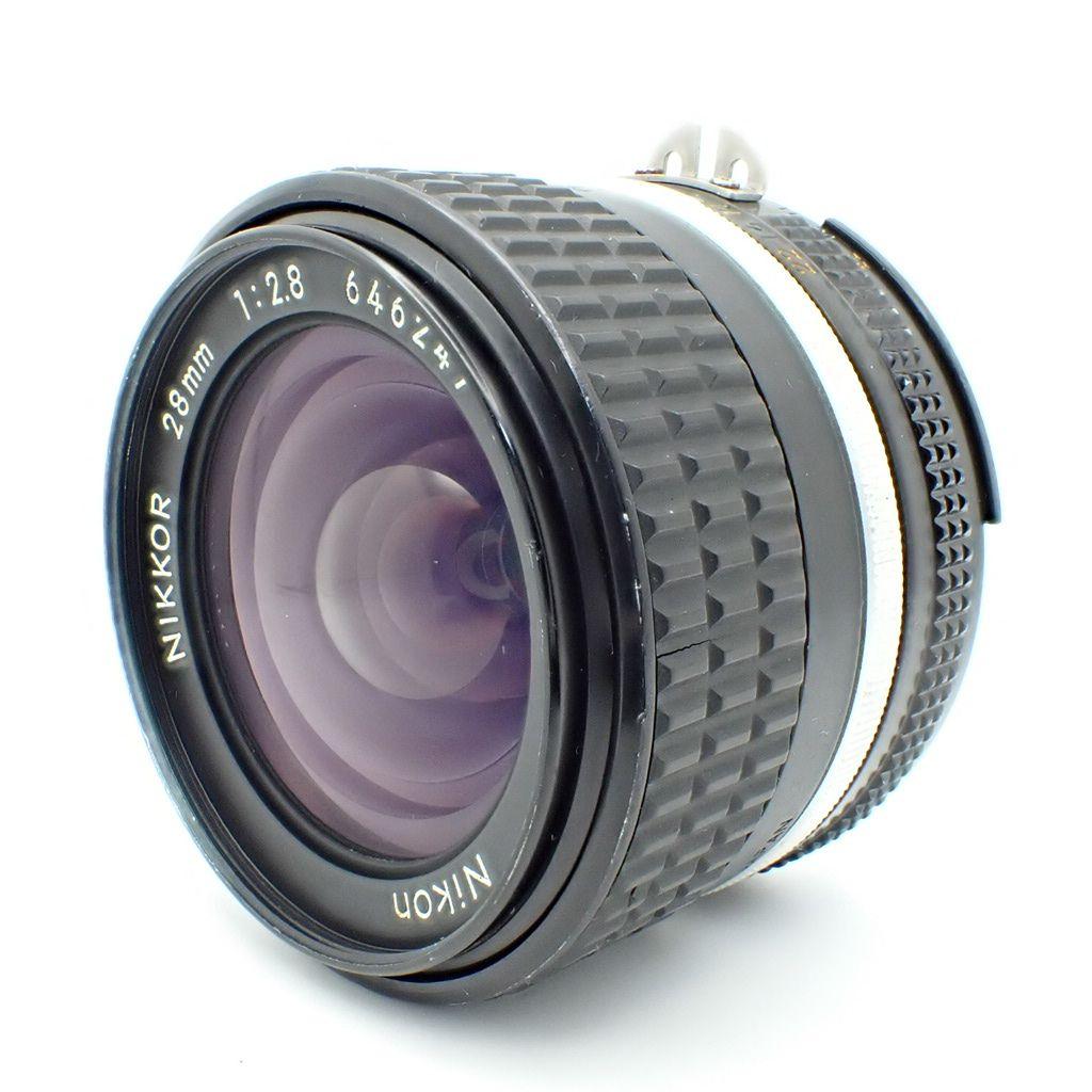 動作確認済】Nikon Ai-s 28mm f2.8 純正付属品&初期保証付