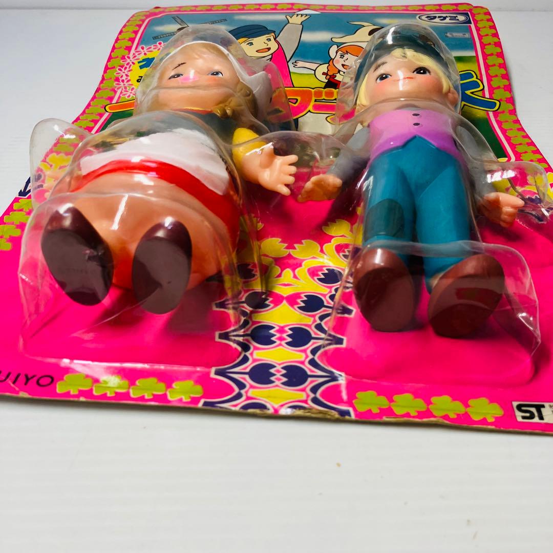 当時物 未開封 タケミ フランダースの犬 ネロ＆アロア ソフビ