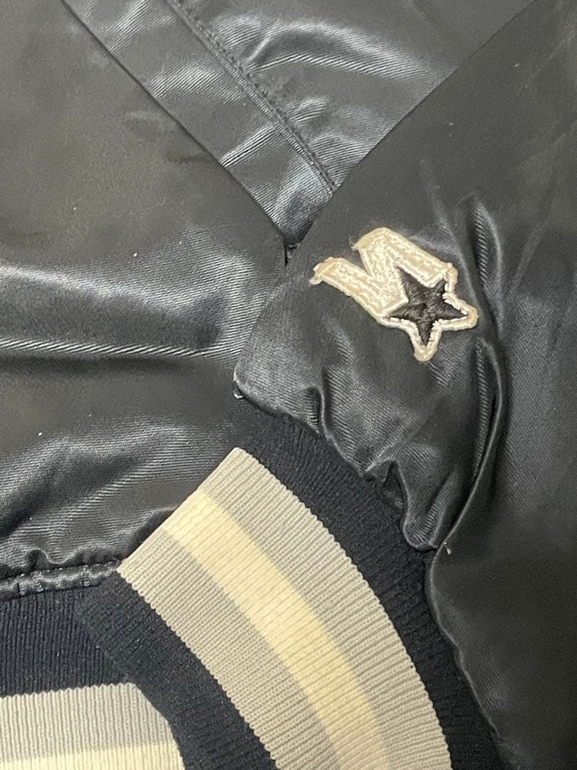 starter 90s ホワイトソックス MLB ブラック スタジャン 刺繍ロゴ