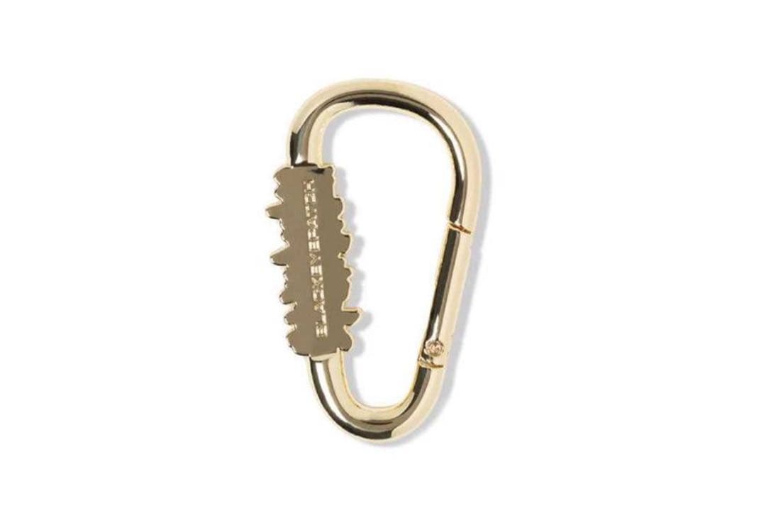 ブラックアイパッチ カラビナ キーホルダー ゴールド ブラックアイ