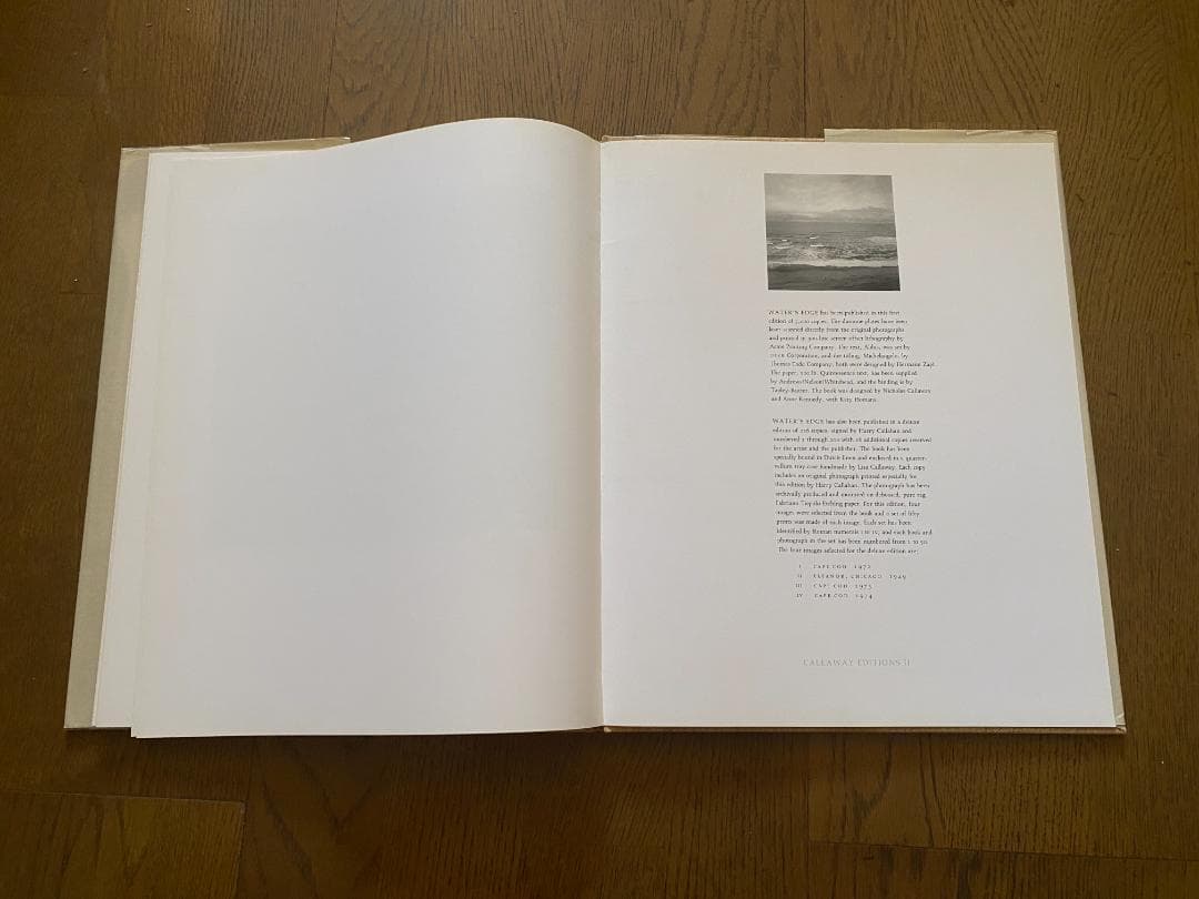 ハリー・キャラハン写真集「Water's Edge」高精細