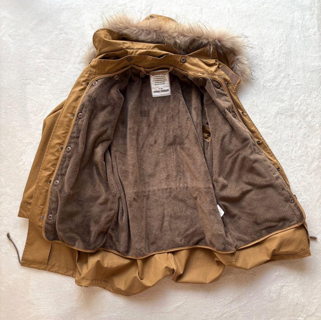 ジャーナルスタンダード リアルファー モッズコート ボアライナー