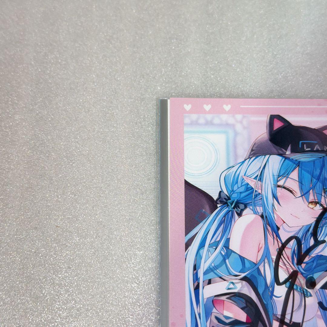 雪花ラミィ サイバー衣装記念 チェキ風ブロマイドカード 直筆サイン