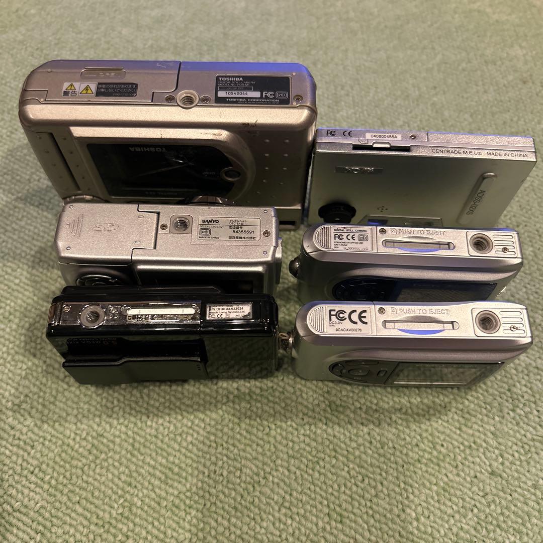 デジカメ ジャンク まとめ売り6台 東芝SANYO HITACHI Avox