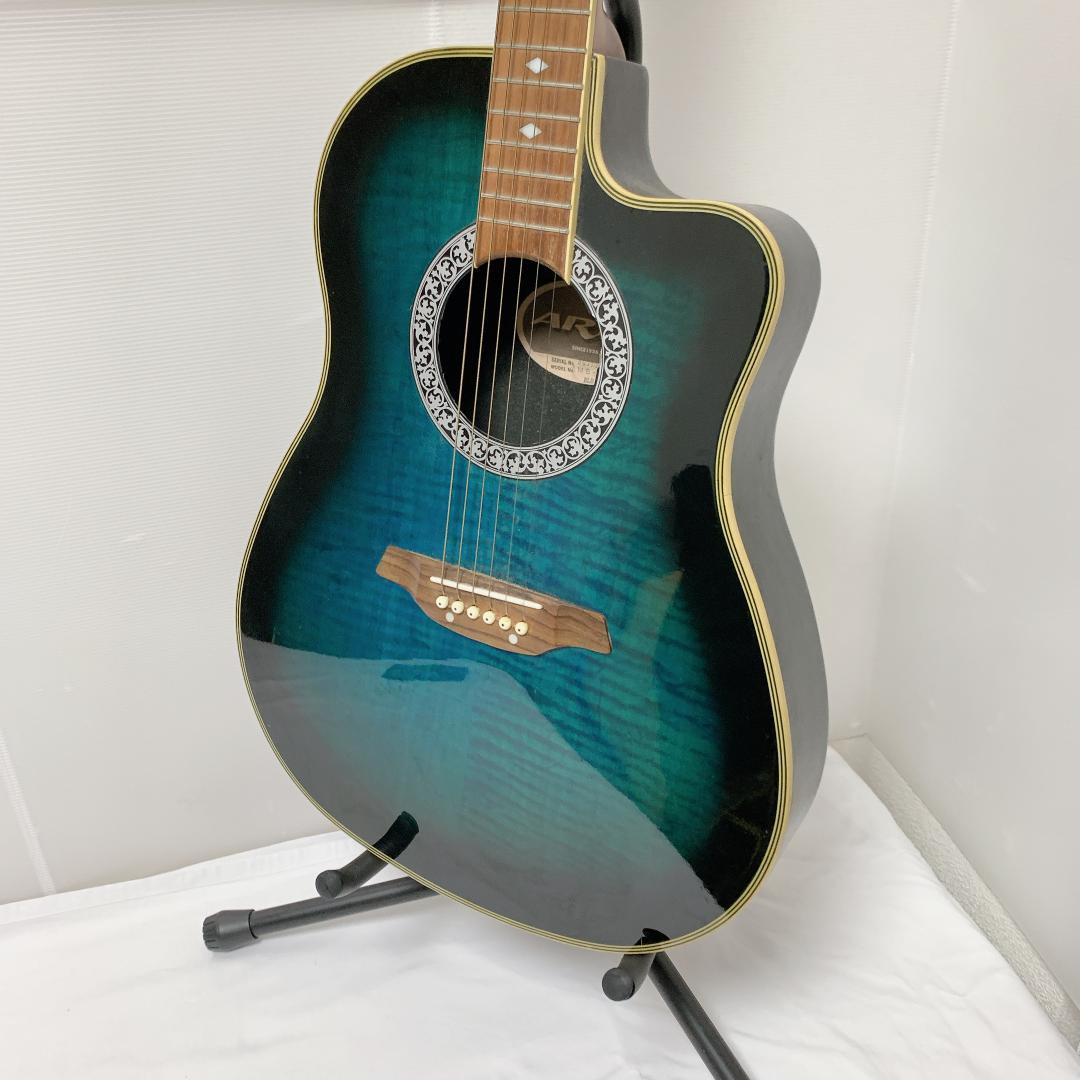 Aria AMB-35 アリア エレアコ アコースティックギター ブルー 青