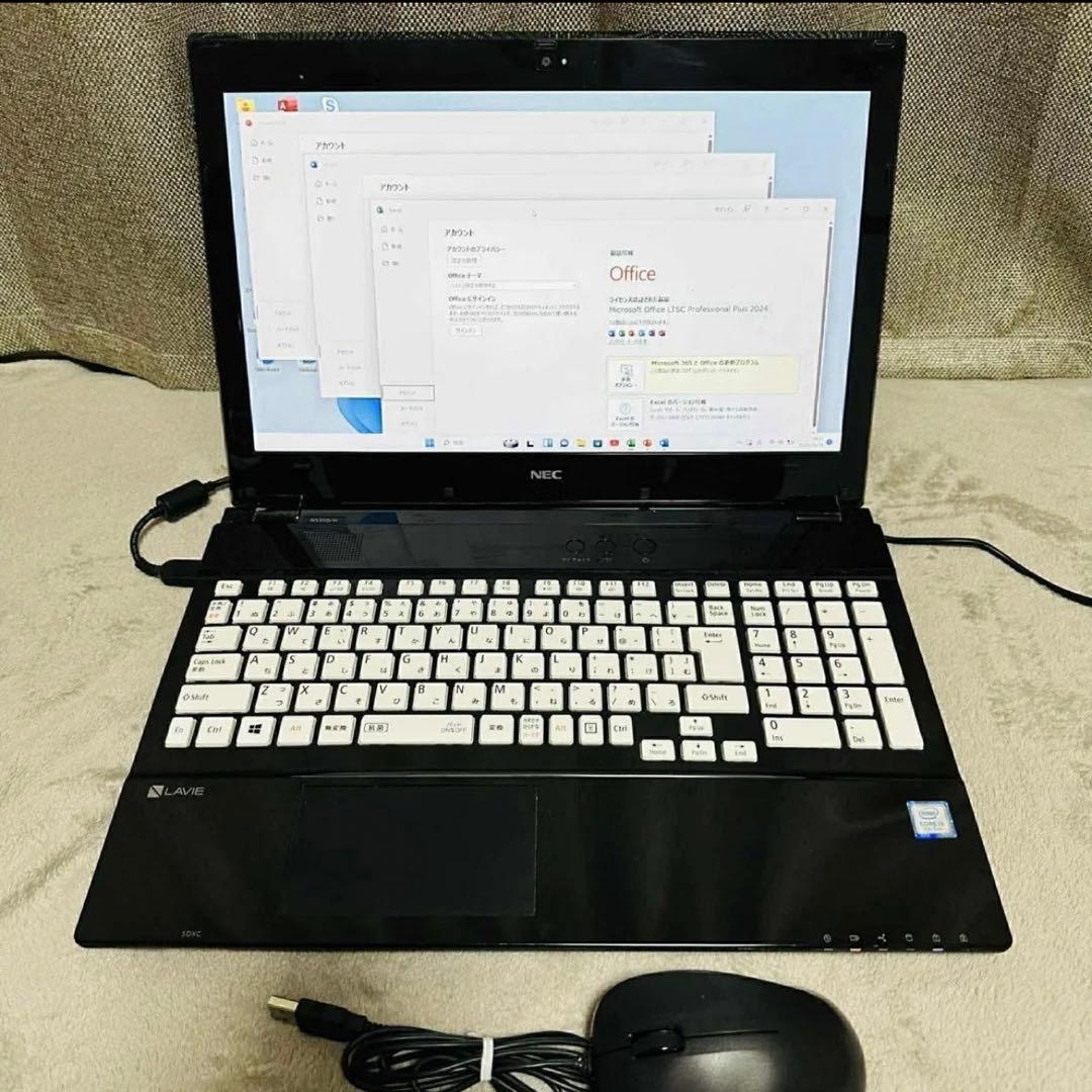 S162 NECノートパソコン WEBカメラSSD第7世代Win11オフィス付き - メルカリ