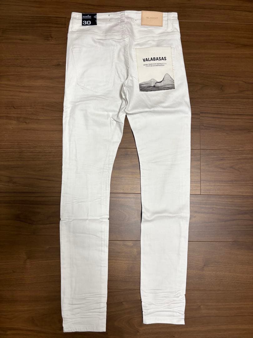 新品】 VALABASAS スキニー ホワイト サイズ30 - メルカリ