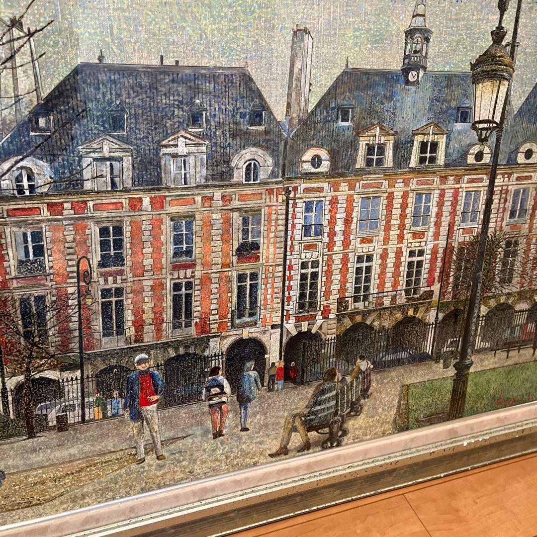 【更に値下げしました】絵画《昼のヴォージュ広場(パリ)》