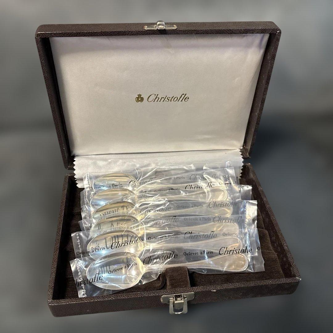 クリストフル　シルバーコーティング　パール　コーヒースプーン 6本セット パール コーヒースプーン