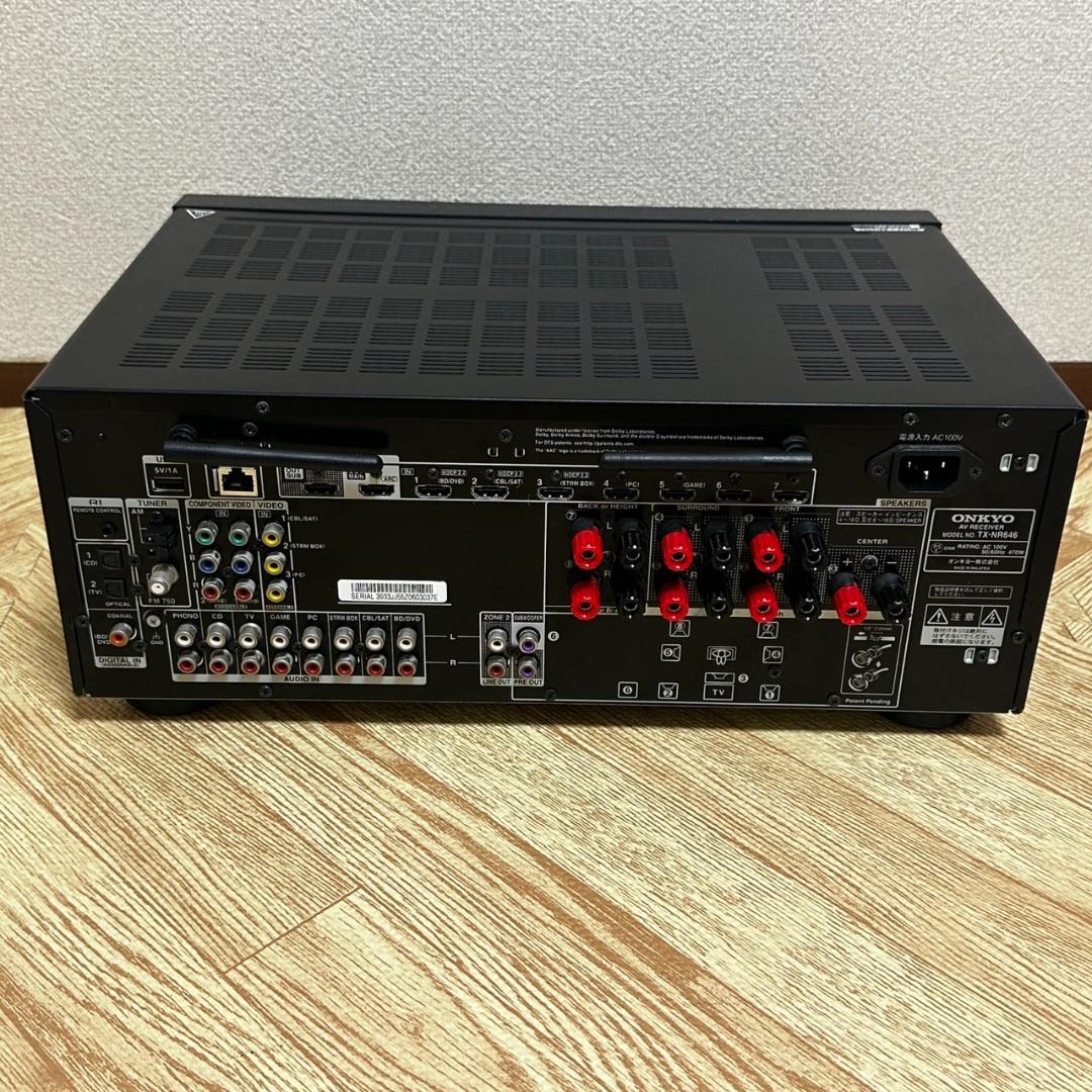 ONKYO TX-NR646 AVアンプ リモコン付き ジャンク