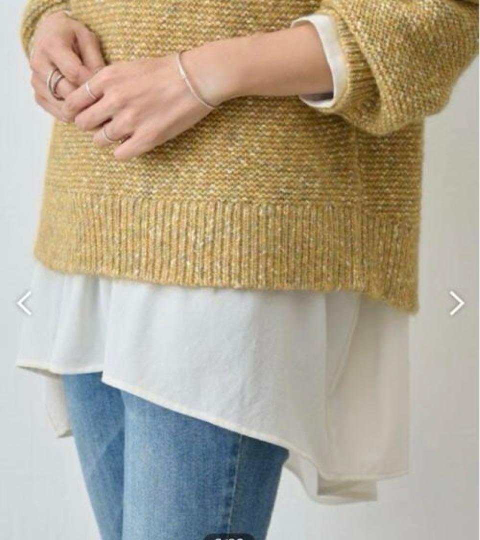 最終価格　BEARDSLEY 《LIVETART》後ろドレープ Tブラウス