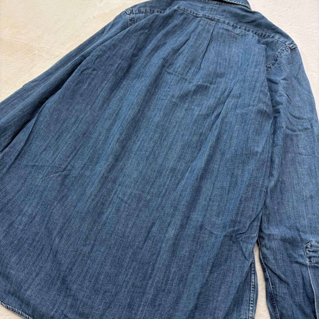 極美品✳︎ラルフローレン現行ダンガリーシャツマルチポニークラシック