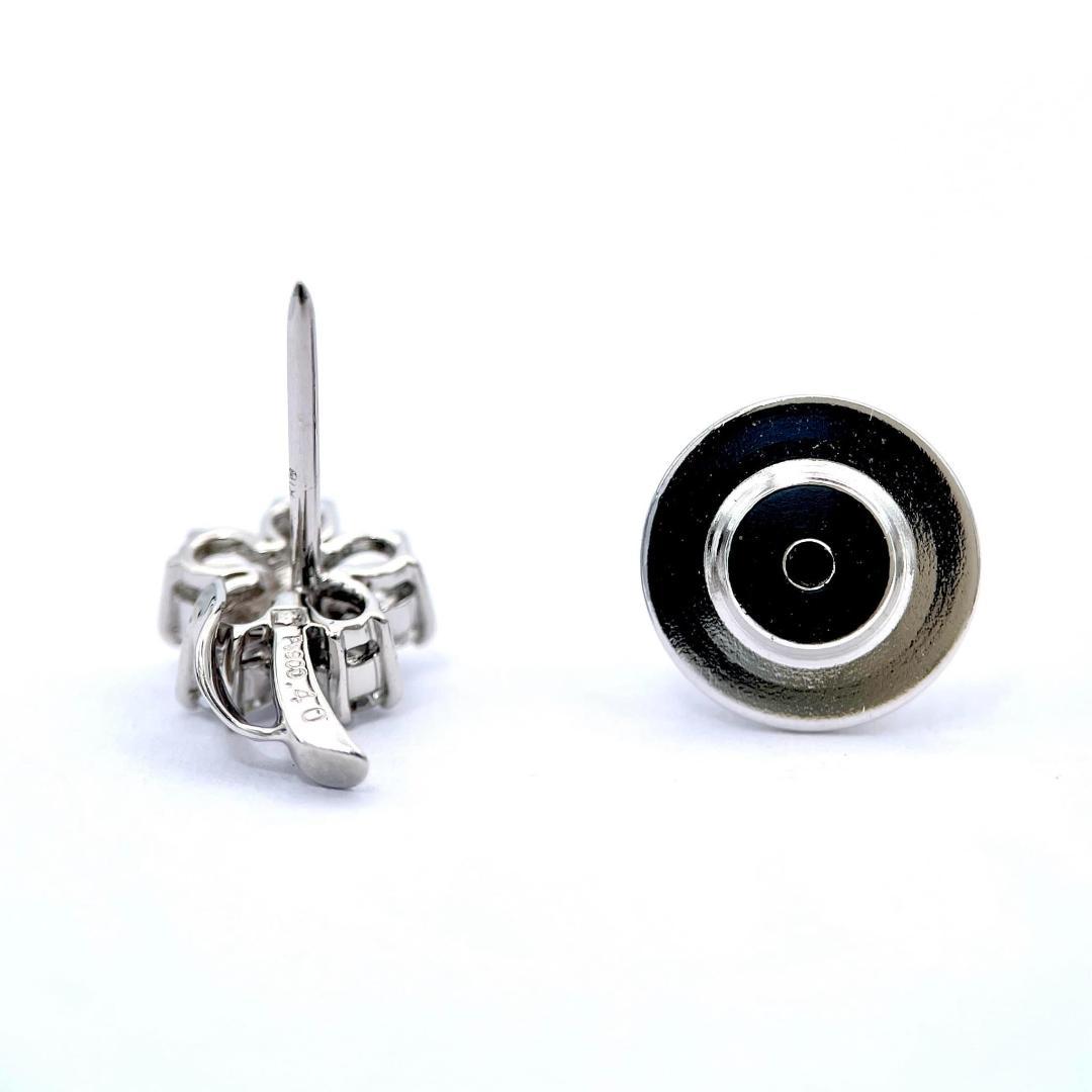美品 ロイヤルアッシャー ダイヤ 0.40ct ブローチ K18 Pt900 金