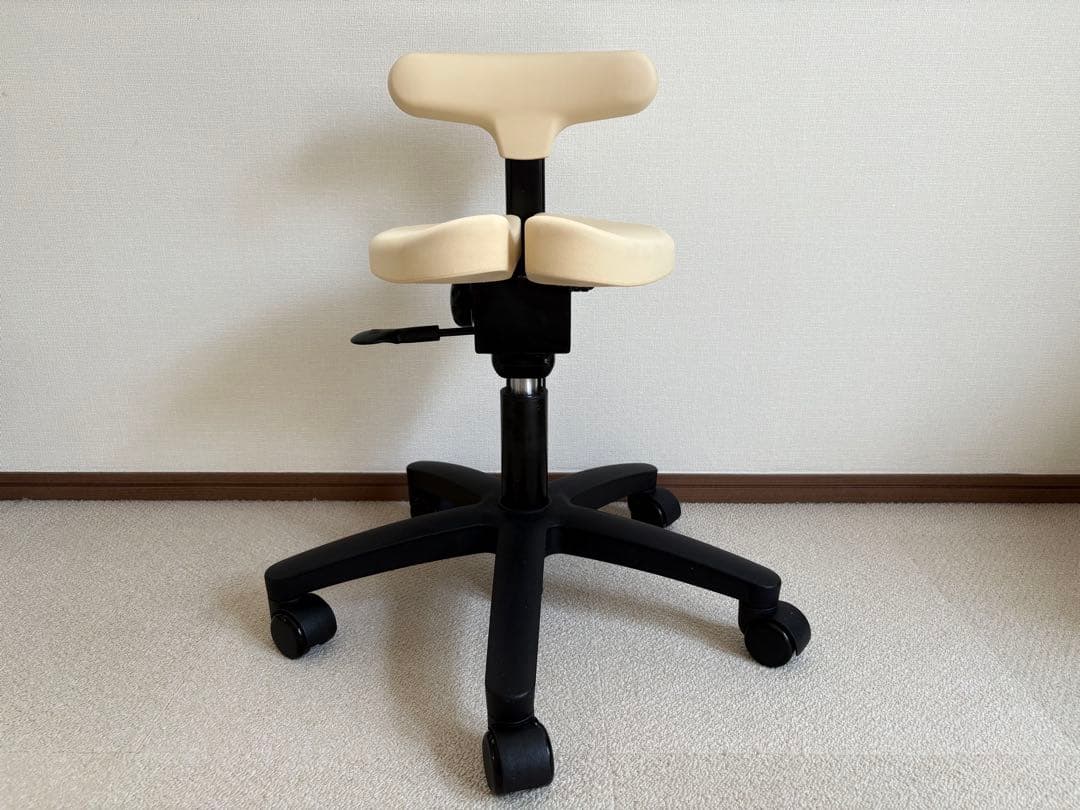 ayur-chair　アーユル・チェアーキャスタータイプ　オクトパス オクトパス / ブラック | 腰痛対策・姿勢改善椅子、学習椅子（イス