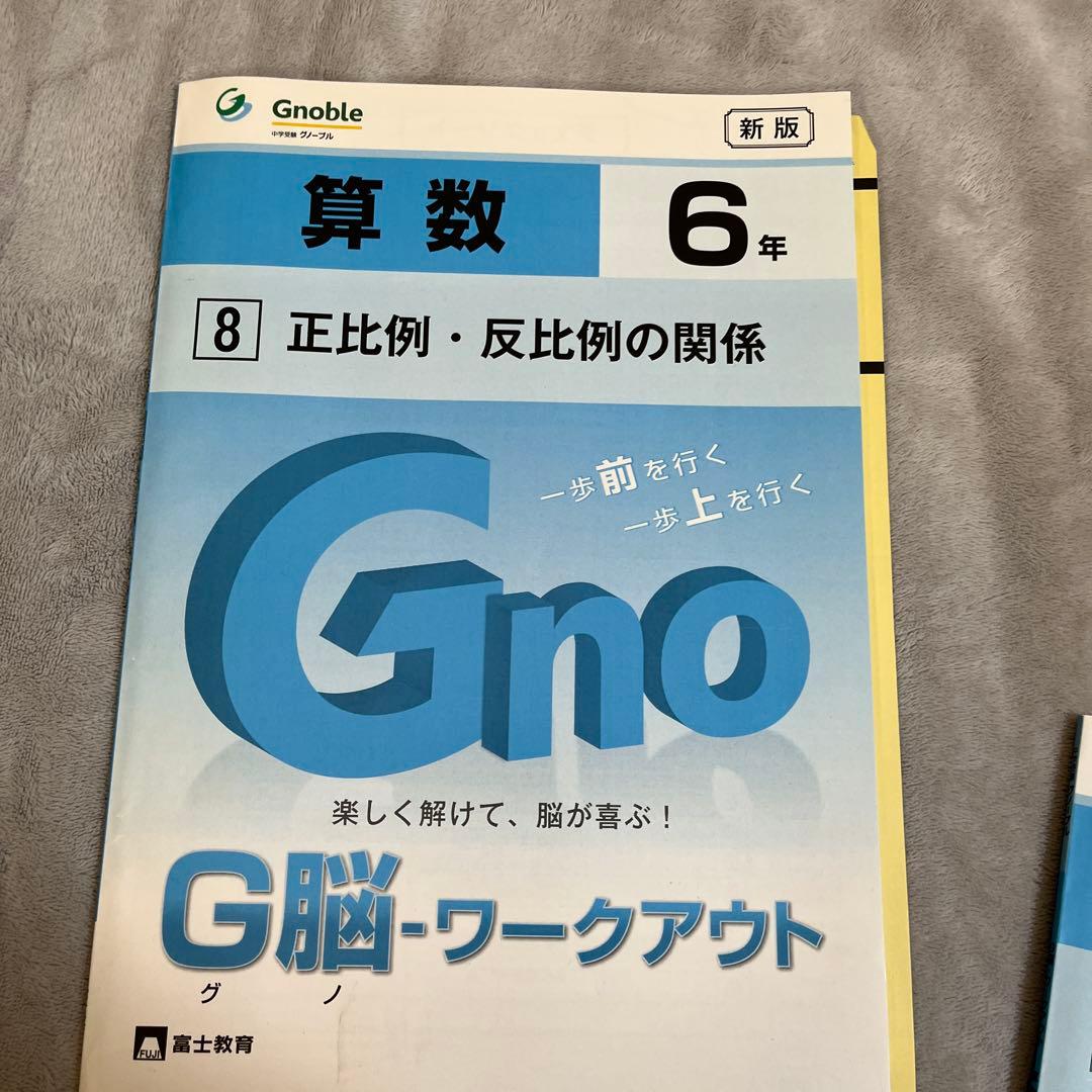 グノーブル G脳-ワークアウト 6年生 算数 3冊新版 - メルカリ