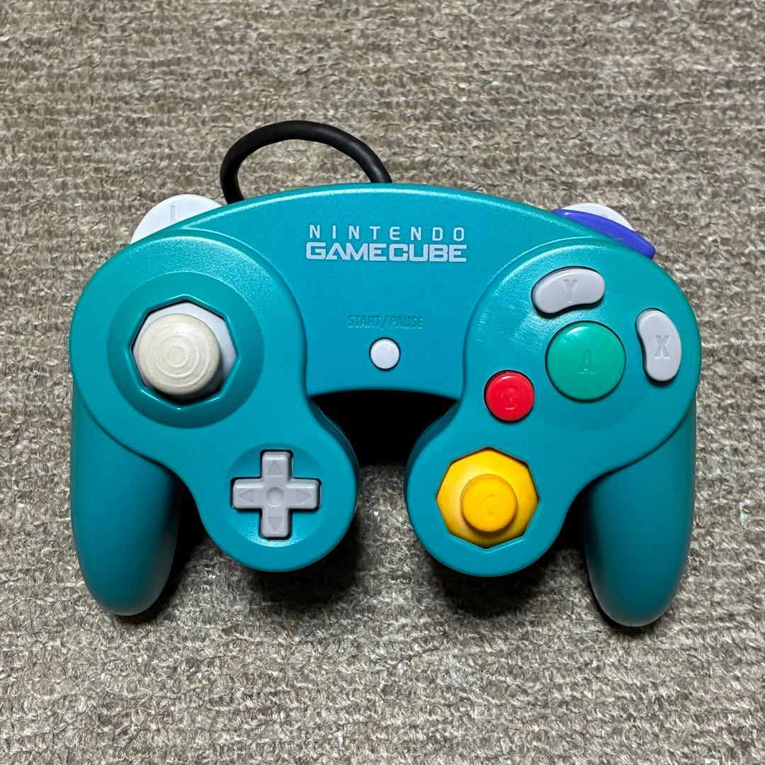 Nintendo ゲームキューブ コントローラー エメラルドブルー - メルカリ