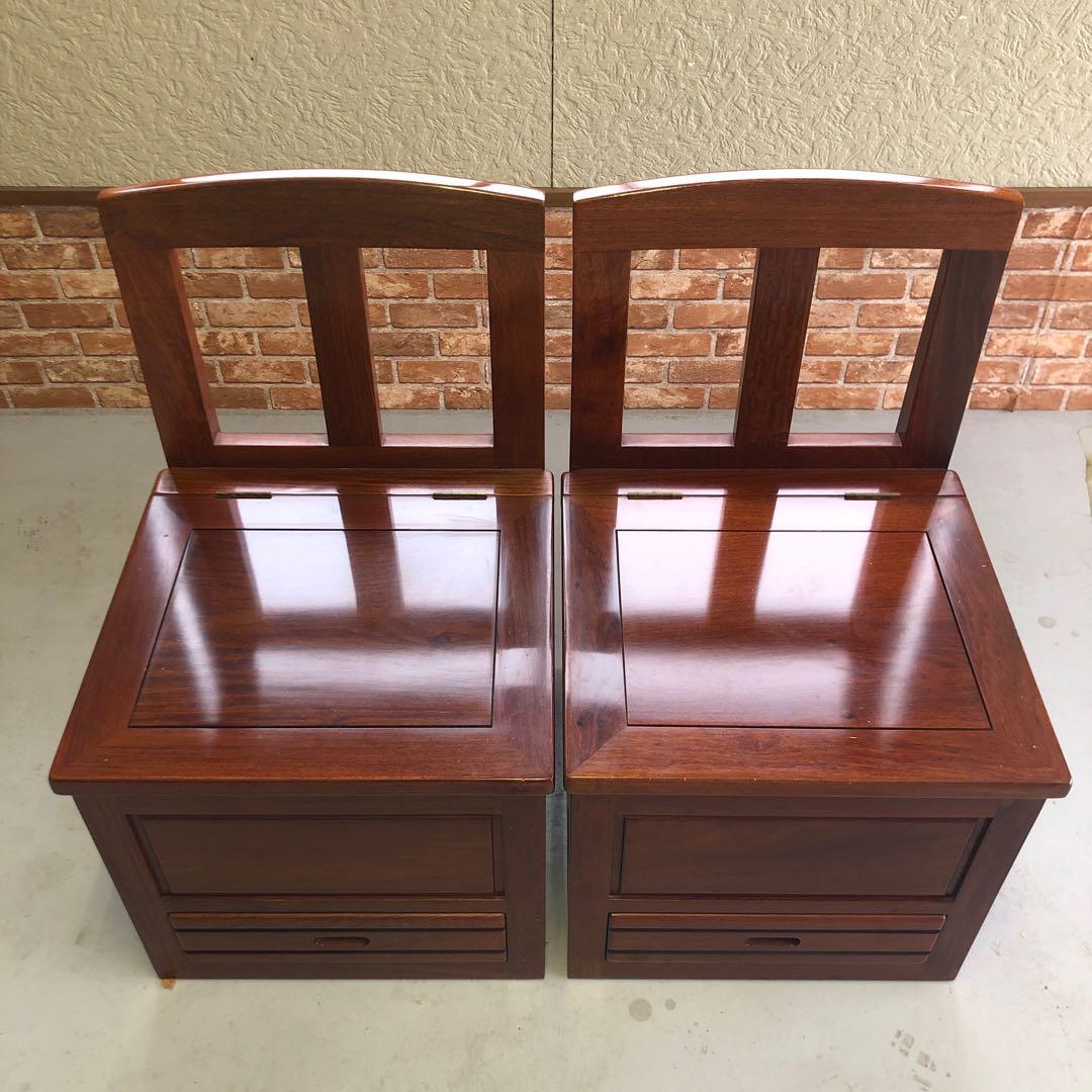 民藝家具 囲炉裏チェア(1/2) 座面下収納・引出し付き