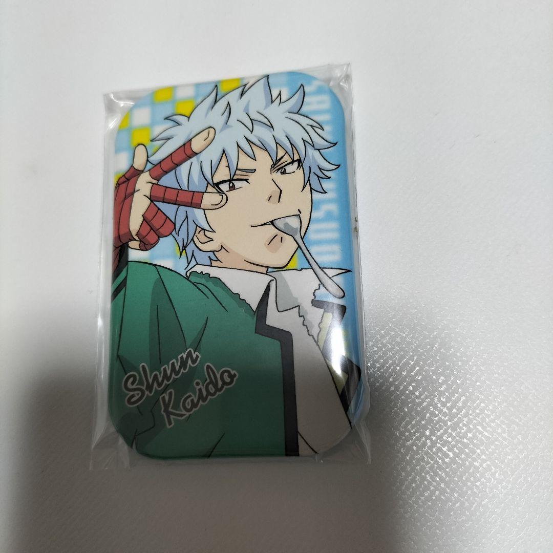 斉木楠雄のψ難 海藤瞬 まるかくスクエア缶バッジ ピース 未開封品