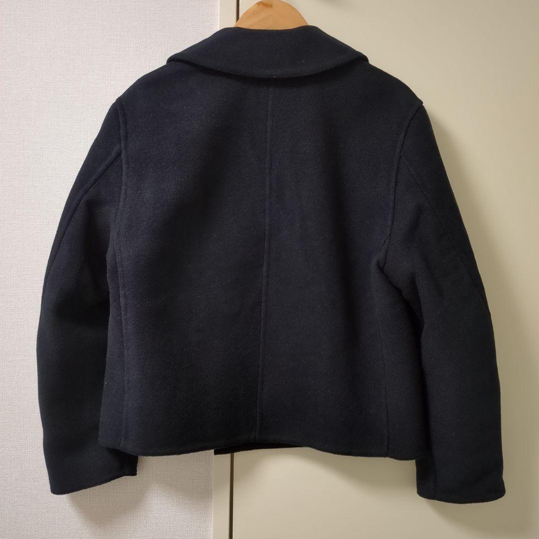 美品】UNIQLO ダブルフェイスショートコートリラックスフィット XS