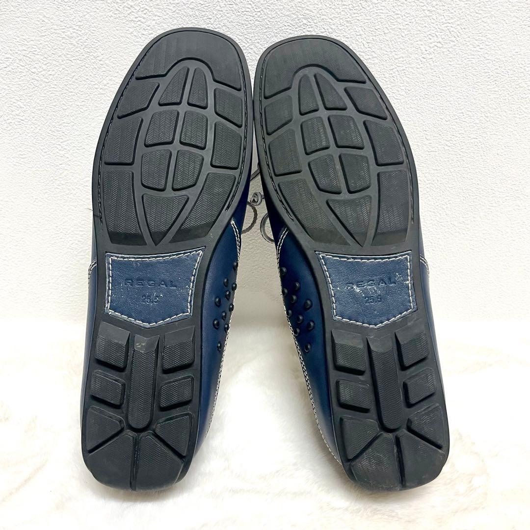 【未使用級✨】REGAL ネイビー 55PRドライビングシューズ 25.5cm