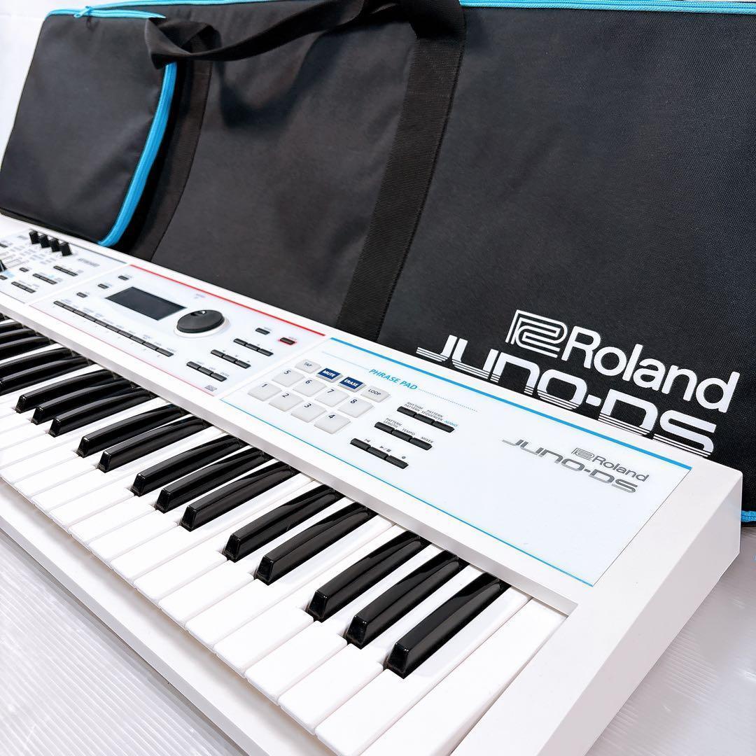 【極美品】Roland ローランド JUNO-DS61 シンセサイザー ケース付 Amazon | Roland ローランド / JUNO-DS61【ロゴ入りソフトケース付