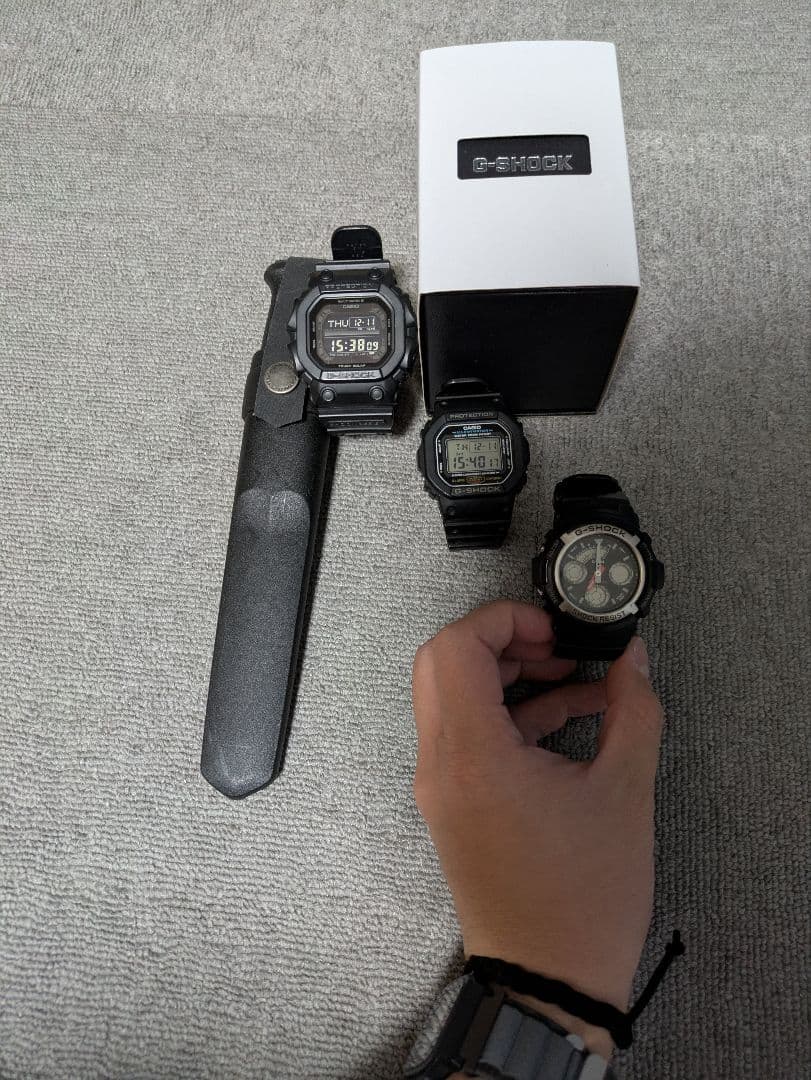 カ*ー様 G-SHOCK　3本セット G-SHOCK HIDDEN GLOW 蓄光フェイス GA-110HD-8AJF メンズ 電池式