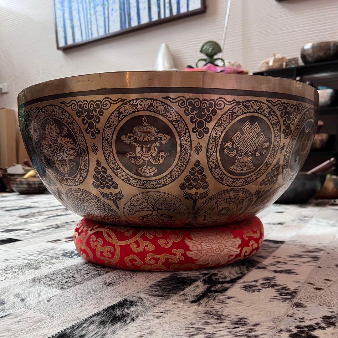 超特大スーパーファインアートボウル 50cm A音 シンギングボウル【SALE