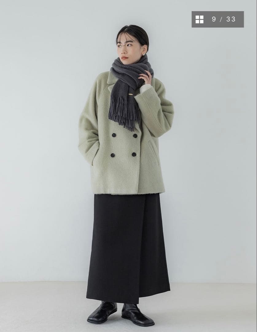 茶葉様専用】クルーレ crewreマイルドシャギーウールPコート サイズ1