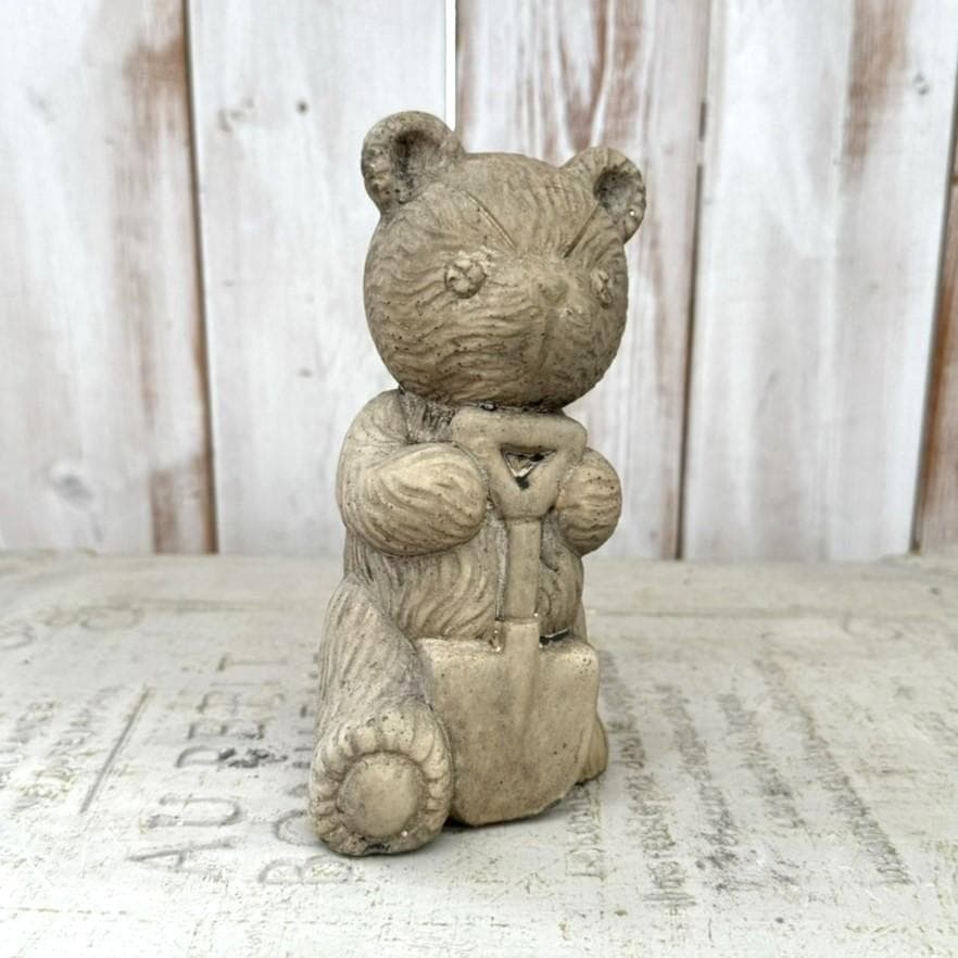 ベア くま 熊 オブジェ 置物 雑貨 ガーデニング インテリア シャベル