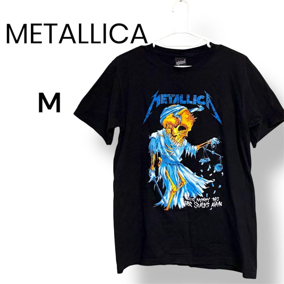 METALLICA メタリカ against スカルデザイン Tシャツ - メルカリ