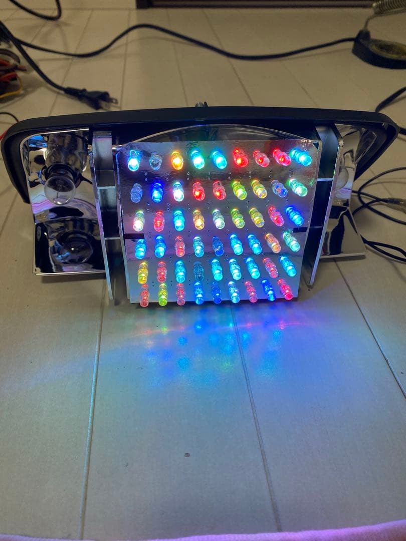 CBX400F RGB LEDテール レインボー ビカビカテール作ってみた】フルポジション・シーケンシャル流れる