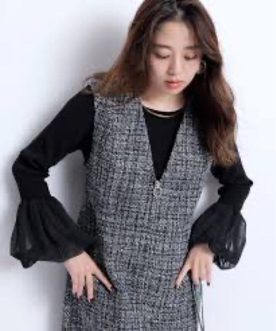 JUSGLITTY リングファスナージャンスカ 黒ミックスM - メルカリ