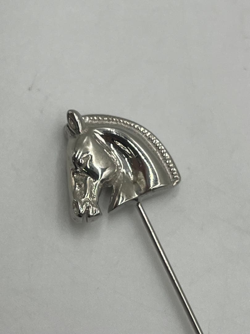 HERMES エルメス ピンブローチ ホース 馬 ホースヘッド ブローチの通販