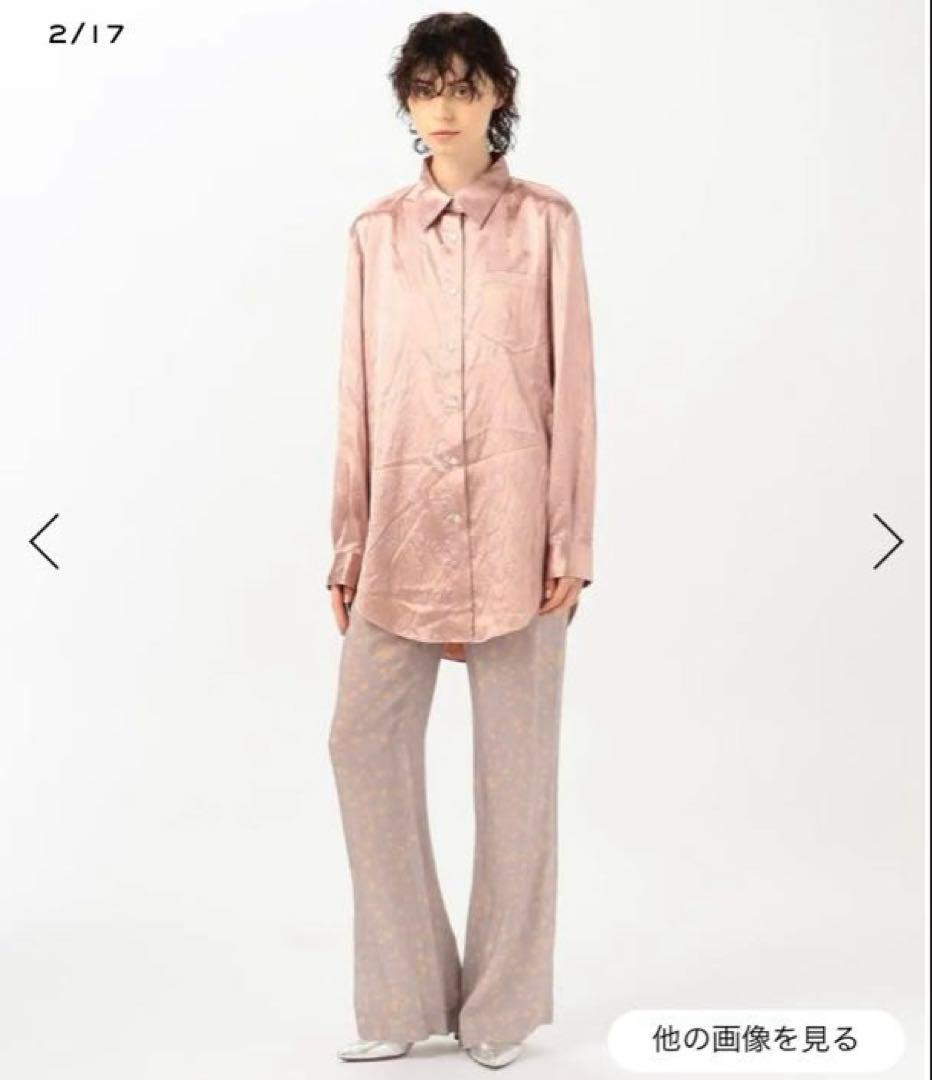 新品☆ ストレッチ サテンシャツ ピンク Acne Studios ¥57200 - メルカリ