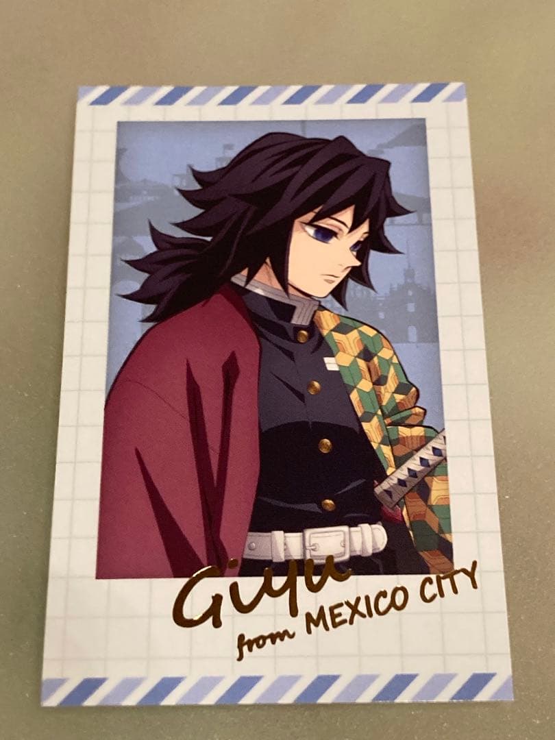 鬼滅の刃 Ufotable Dining お楽しみくじ チェキ風カード 冨岡義勇