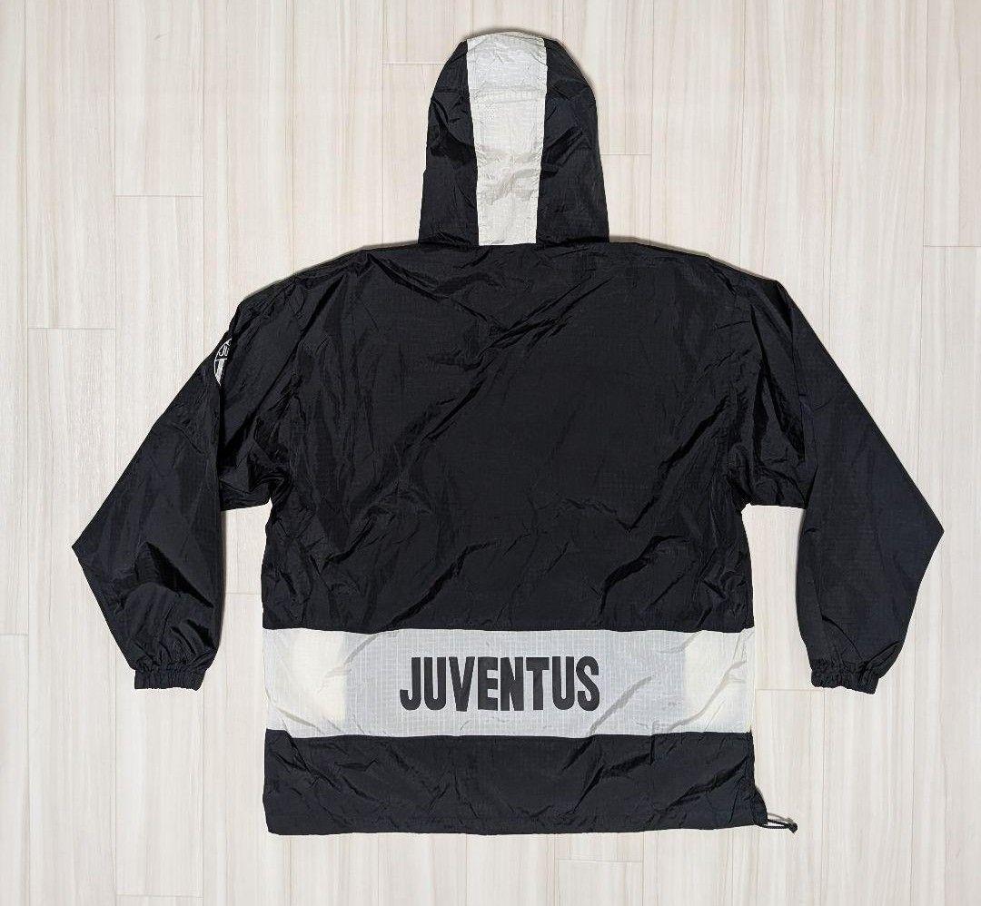 Kappa ユヴェントス アノラックパーカー L 黒 ナイロンジャケット 90s