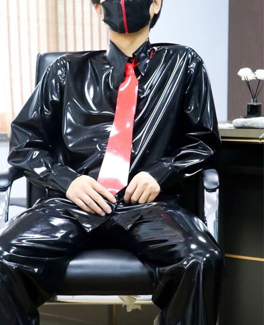 latex clothes rubberスーツセット3点★ラテックス★ラバー