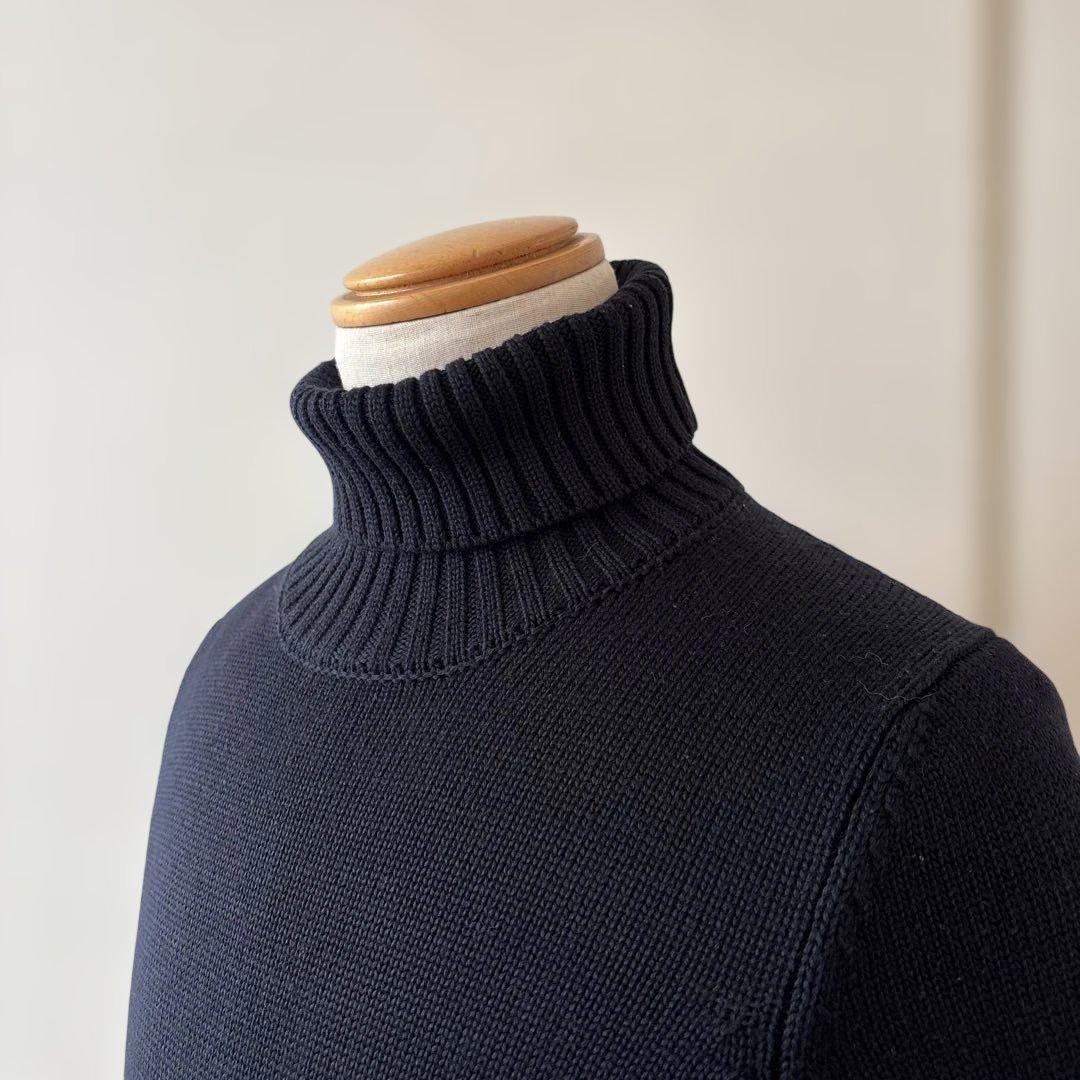 ザノーネ／タートルネックニット／5ゲージ／ネイビー／46 - メルカリ