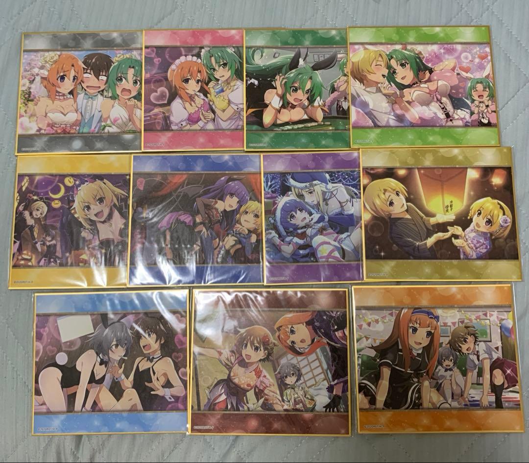 ひぐらしのなく頃に 命 WEBくじ C賞 色紙 全11種 コンプリート セット スマートフォンゲーム「ひぐらしのなく頃に 命」の美麗カードイラスト