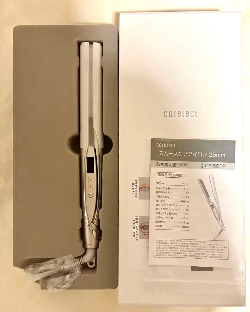 【未使用】carelect ストレートヘアアイロン 25mm [ローズミスト] Amazon.co.jp: carelect ストレートアイロン ケアレクト スムースケア