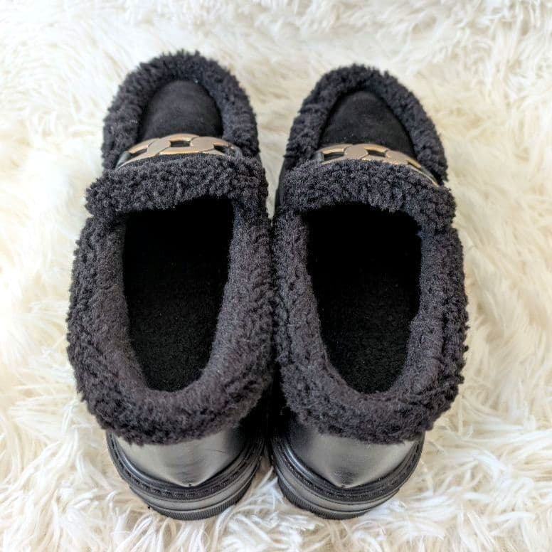 ヒルズアヴェニュー ボア 厚底 ローファー タンクソール ストーミ