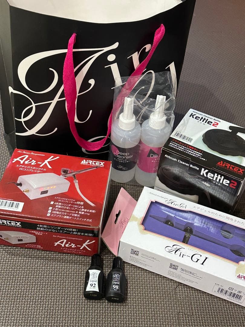 【新品未使用】Air-K Kettle 2 Air.G1ネイルエアブラシセット CON'CELECT（コンセレクト） AIR NAIL SYSTEM｜プロ用のネイル用品卸