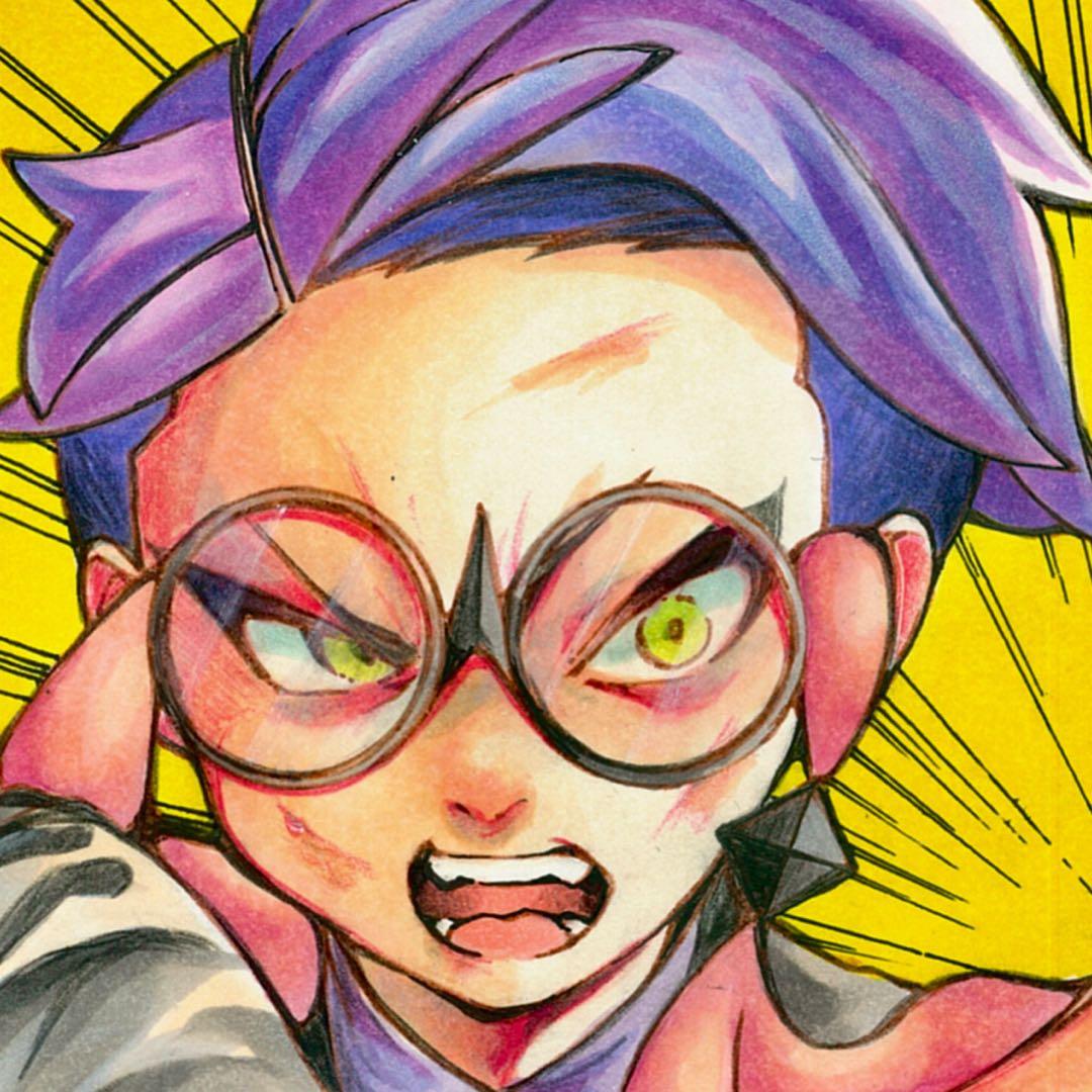 手描きイラスト】 カラスバ / ポケモンZA 【ファンアート】 - メルカリ