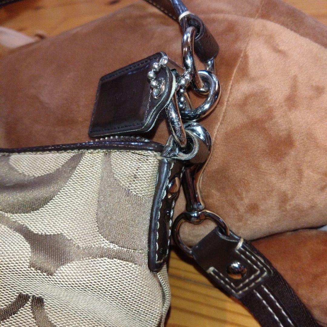 COACH ショルダーバッグ2WAY ベージュ/ブラウン ハワイアウトレット