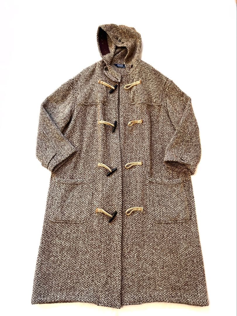 90sラルフローレン マキシ丈ダッフルコート ニット オーバーサイズ 90sラルフローレン マキシ丈ダッフルコート ニット オーバーサイズ