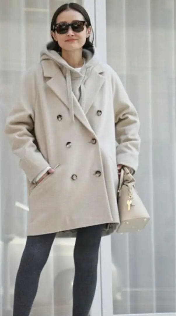 everyday I likeベージュ ダブルブレスト コート NEW IN | EVERYDAY I LIKE. の新作コレクションが登場！｜Deuxieme